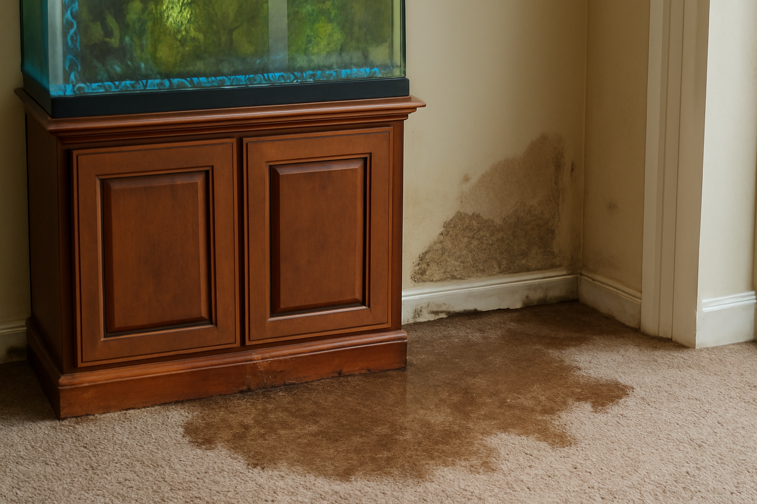 Aquarium Leak Water Removal in Pine Level, NC