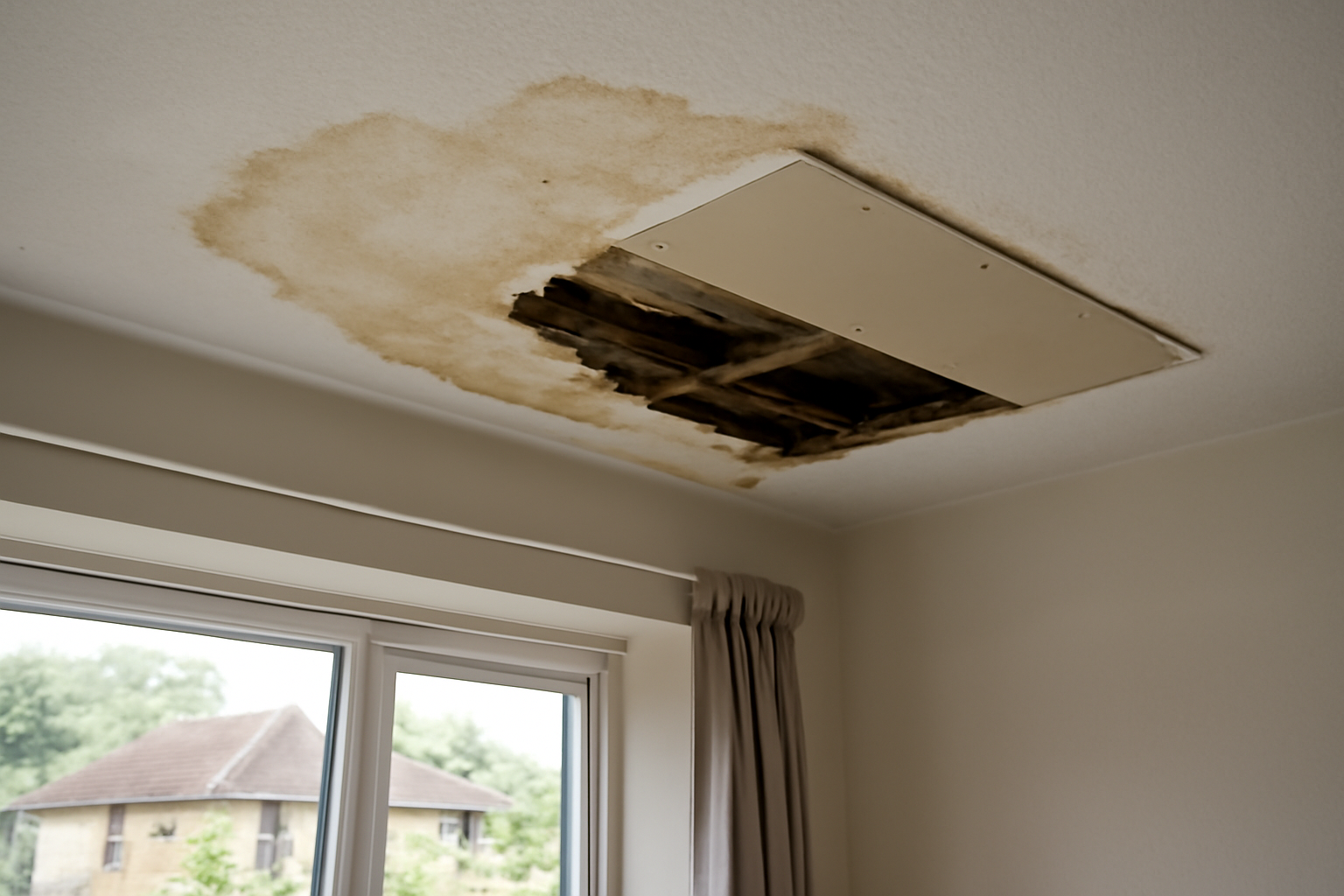 Ceiling Water Damage Repair in Red Oak, NC