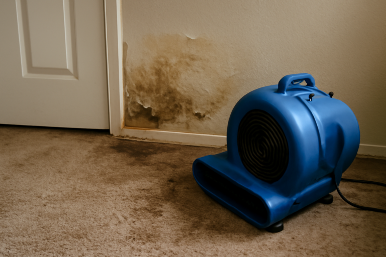 High-Velocity Air Mover Drying