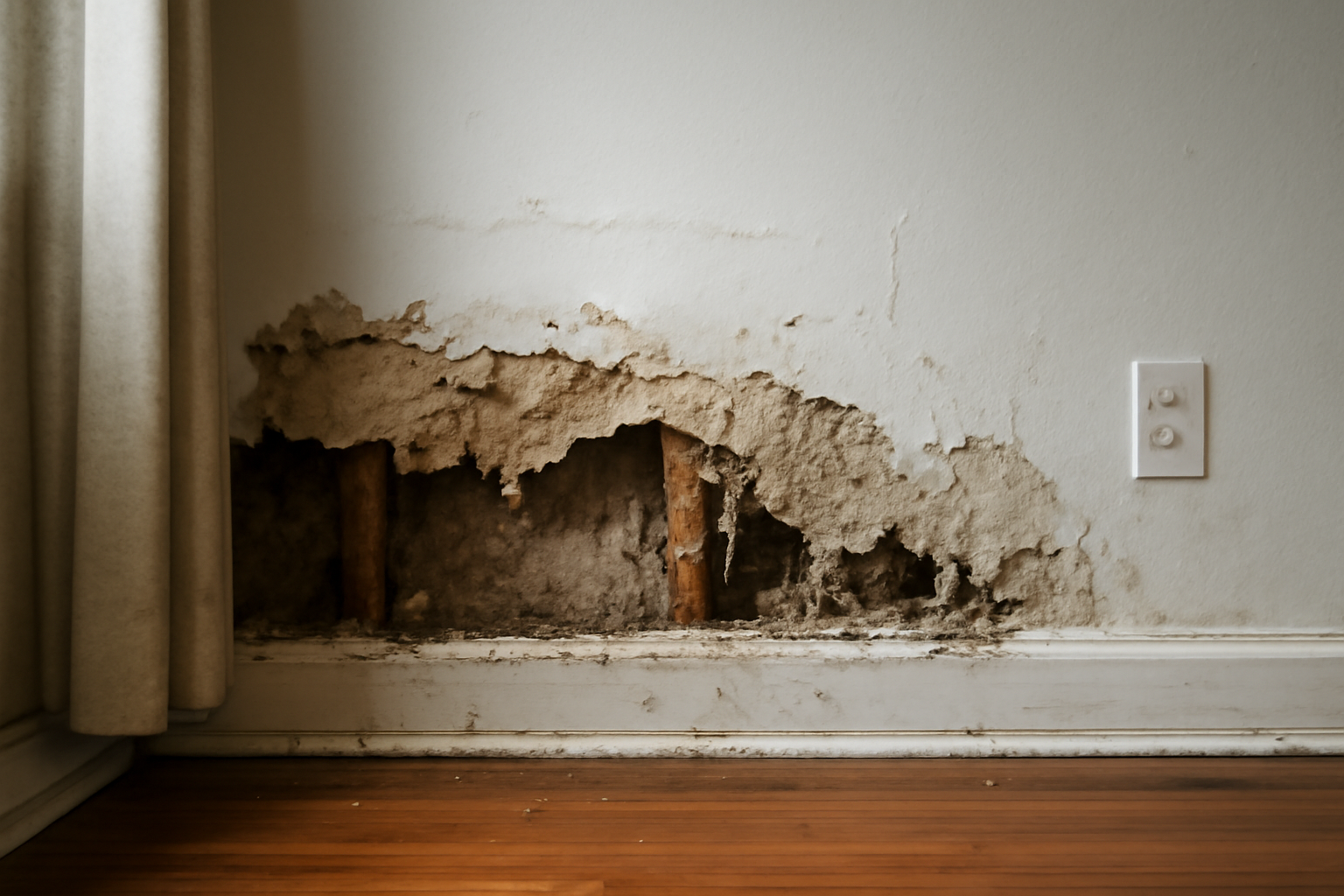 Wall Water Damage Repair in Louisburg, NC